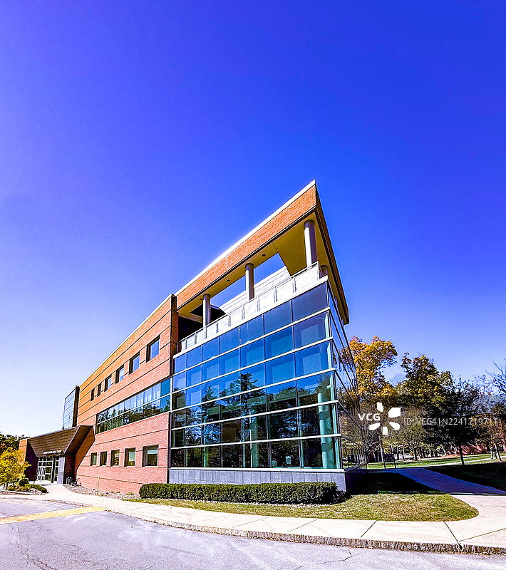 斯基德莫尔学院阿瑟·赞克尔音乐中心外部，萨拉托加泉图片素材