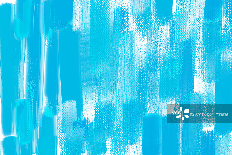 蓝色的手绘水彩笔触背景。图片素材