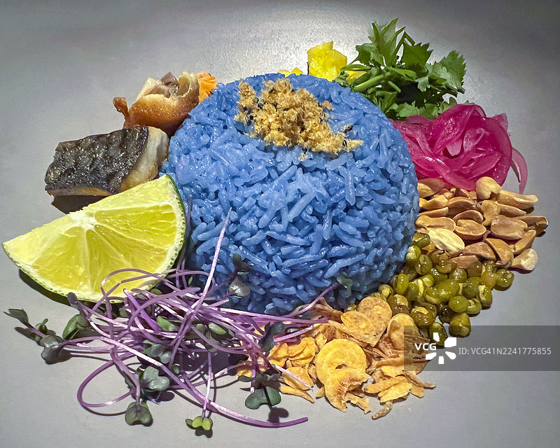 东京惠比寿餐厅的泰国南部米沙拉（Khao Yam）图片素材