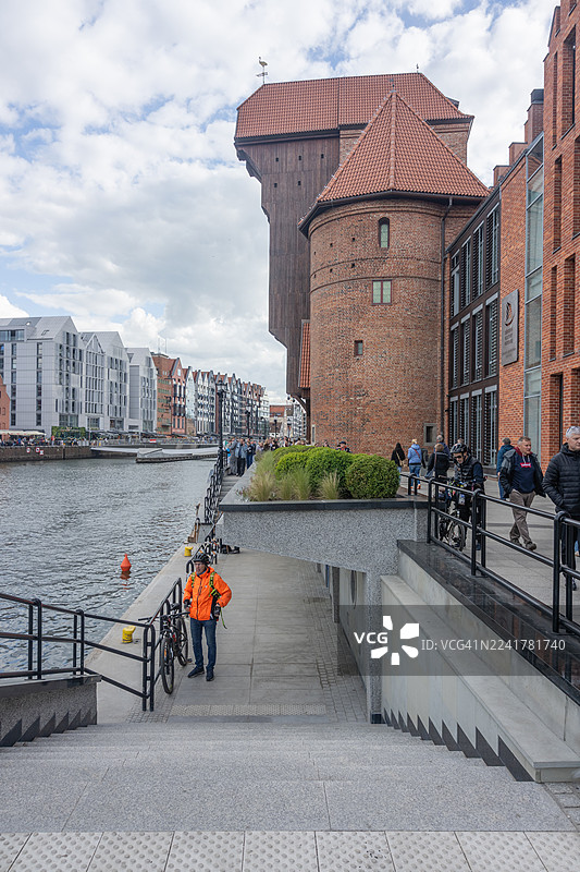 波兰格但斯克起重机图片素材