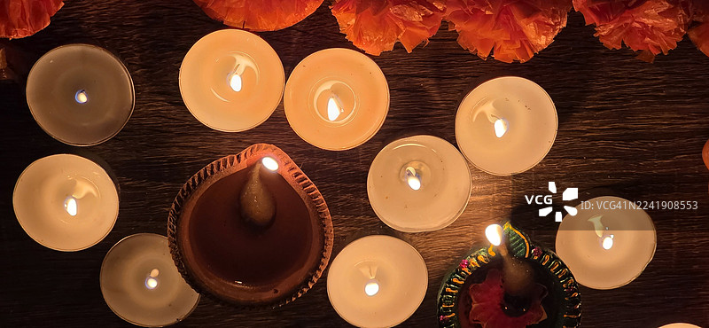 排灯节印度节日图片素材