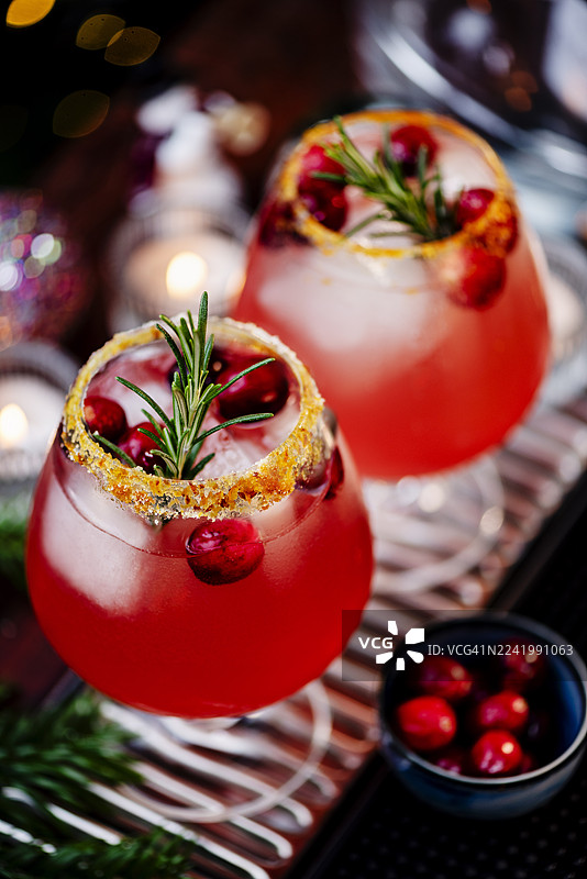 圣诞鸡尾酒图片素材