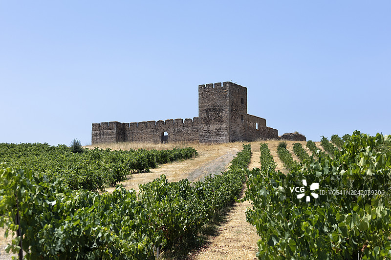 瓦隆戈城堡的遗址，中世纪，国家纪念碑图片素材