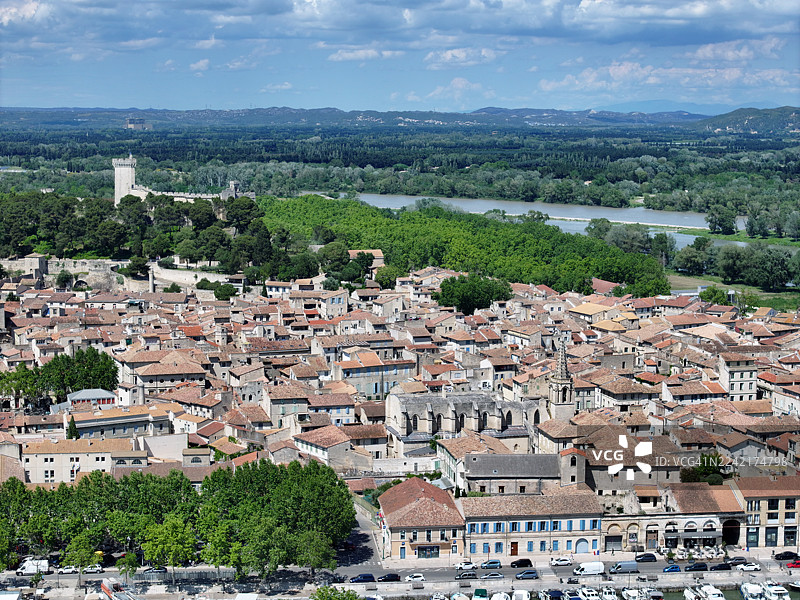 法国罗讷河畔的博凯尔市图片素材