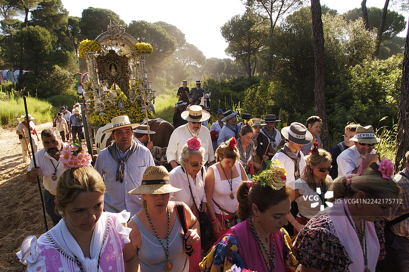 安达卢西亚，埃尔罗西奥朝圣节图片素材