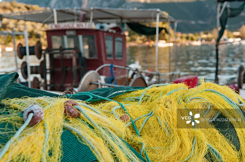 希腊渔网图片素材