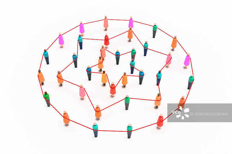 扩展的圆圈，秩序带来的成长图片素材