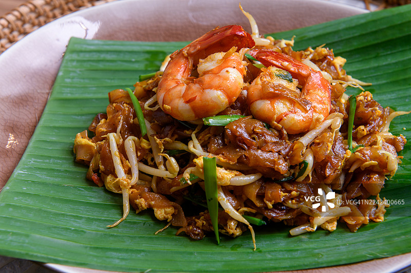 槟城炒粿条图片素材