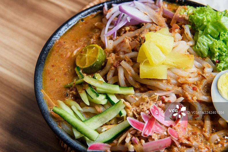 槟城亚参叻沙（酸鱼汤面）图片素材