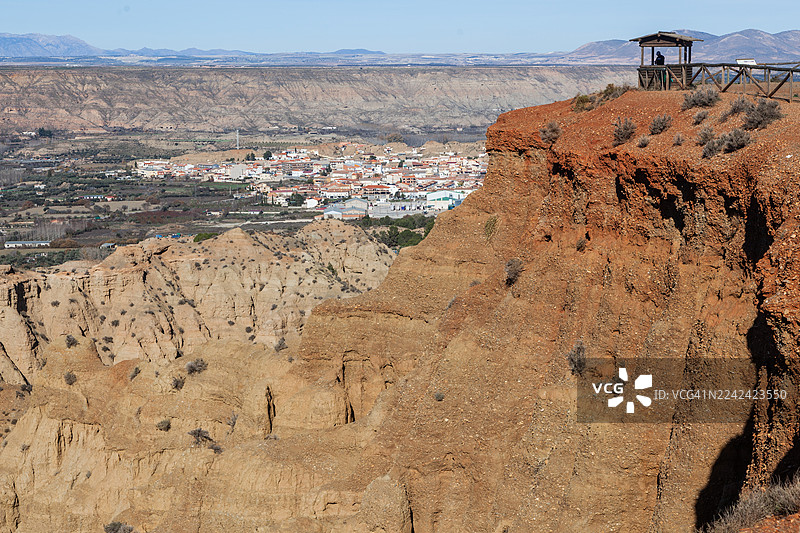 格拉纳达地质公园的岩石构造，来自“世界尽头观景台”。图片素材
