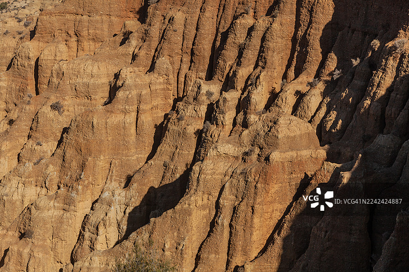 格拉纳达地质公园的岩石构造，来自“世界尽头观景点”。图片素材