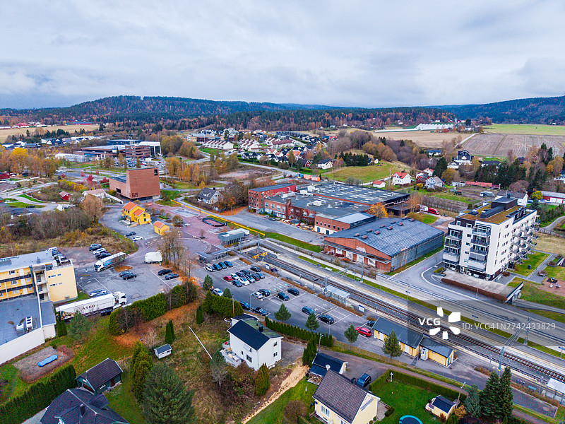 斯皮克施塔 - 挪威阿斯克尔市镇的一个定居点图片素材