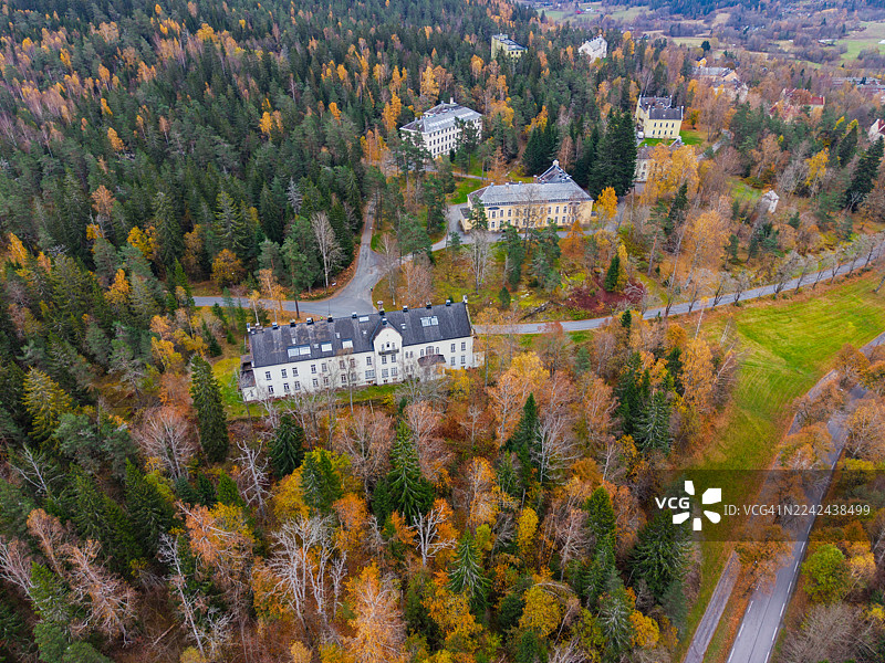 挪威阿斯克尔的迪克马克精神病院博物馆图片素材