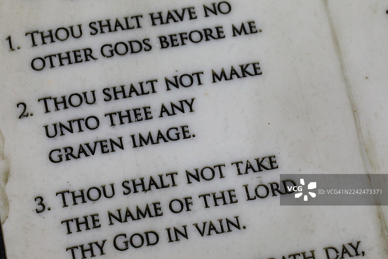 十诫石板的景象图片素材