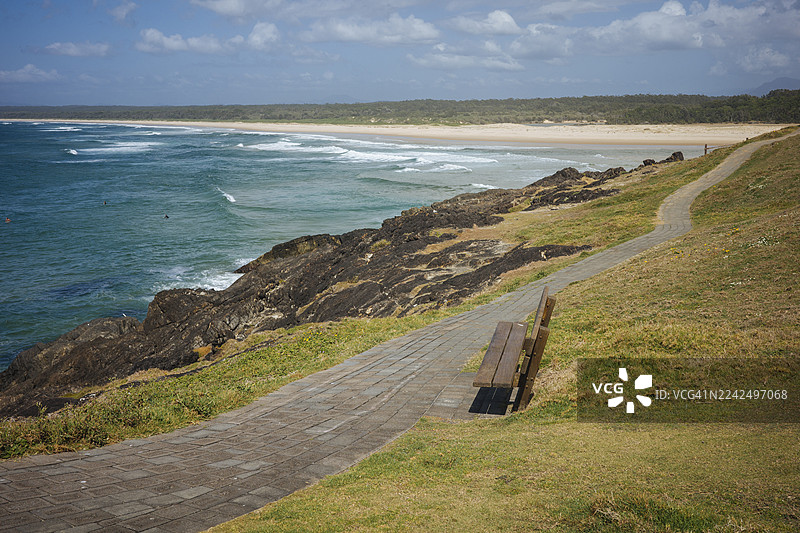 澳大利亚索特尔邦维尔岬观景点，美丽的海岸线图片素材