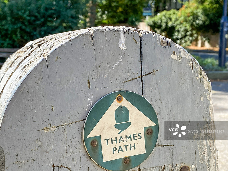 泰晤士之路指示牌图片素材