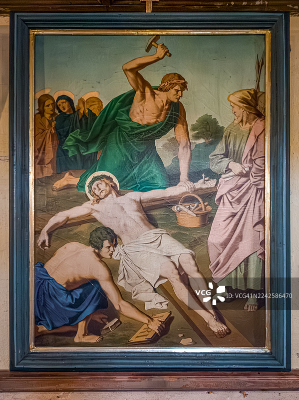 耶稣受难场景图片素材