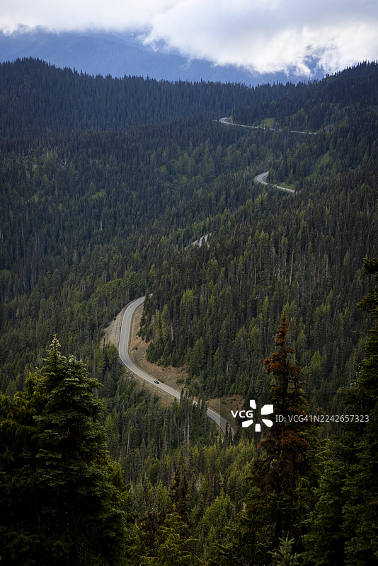在华盛顿州安吉利斯港飓风岭徒步图片素材