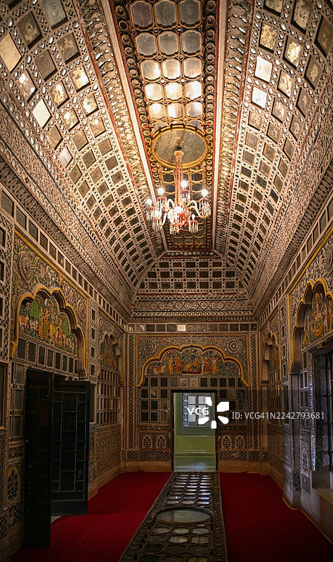 梅兰加尔堡谢赫马哈尔（镜之宫），焦特布尔，拉贾斯坦邦。图片素材