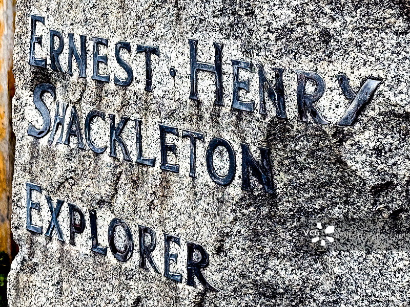 探险家欧内斯特·沙克尔顿之墓图片素材