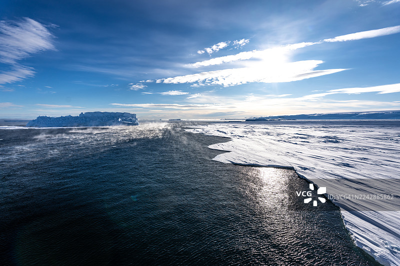 瓦谢尔湾的冰图片素材