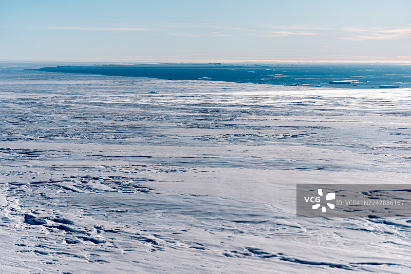从大陆冰架看向瓦塞尔湾图片素材