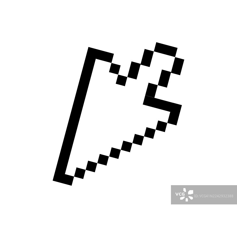 复古像素箭头光标图标图片素材