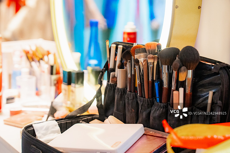 各种化妆刷组合图片素材