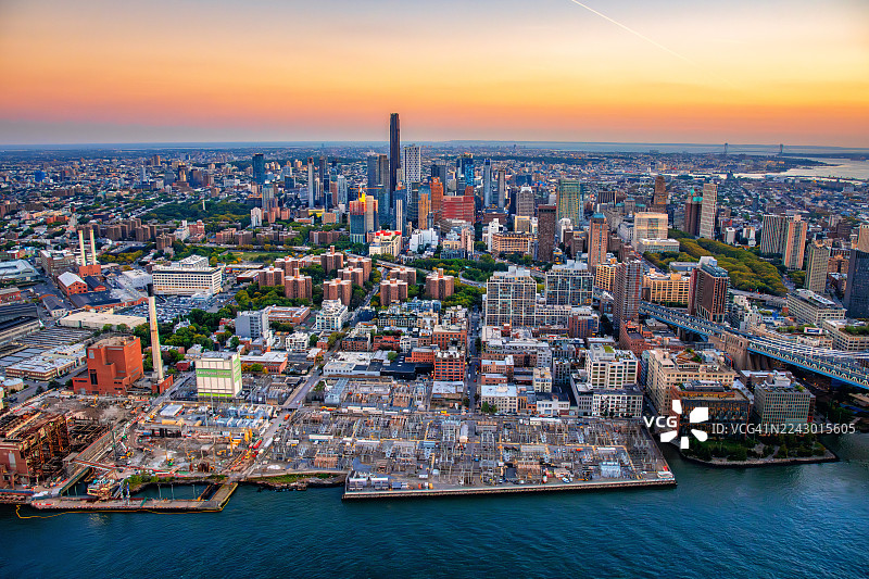 布鲁克林天际线图片素材