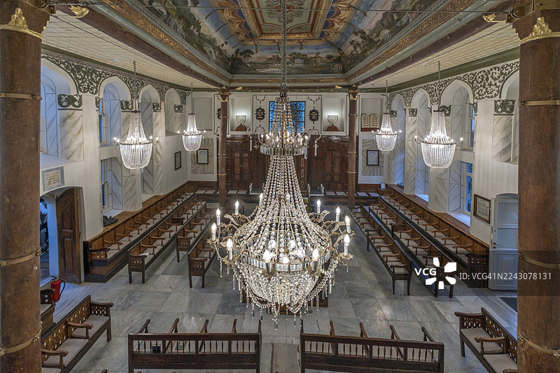 伊斯坦布尔亚伯拉罕犹太会堂的信仰低语图片素材