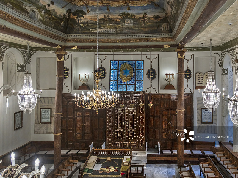 伊斯坦布尔亚伯拉罕犹太会堂的信仰低语图片素材