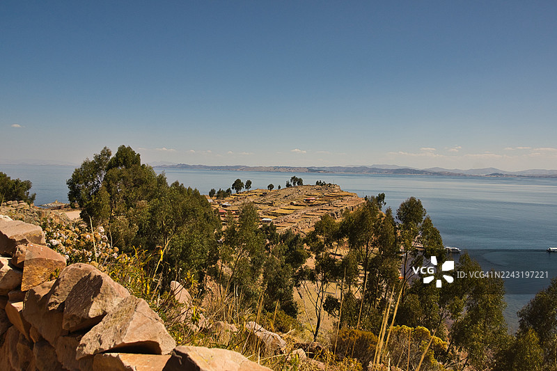 的的喀喀湖塔基尔岛风景图片素材