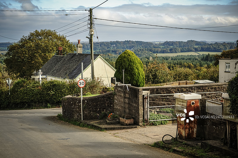 老式汽油泵图片素材