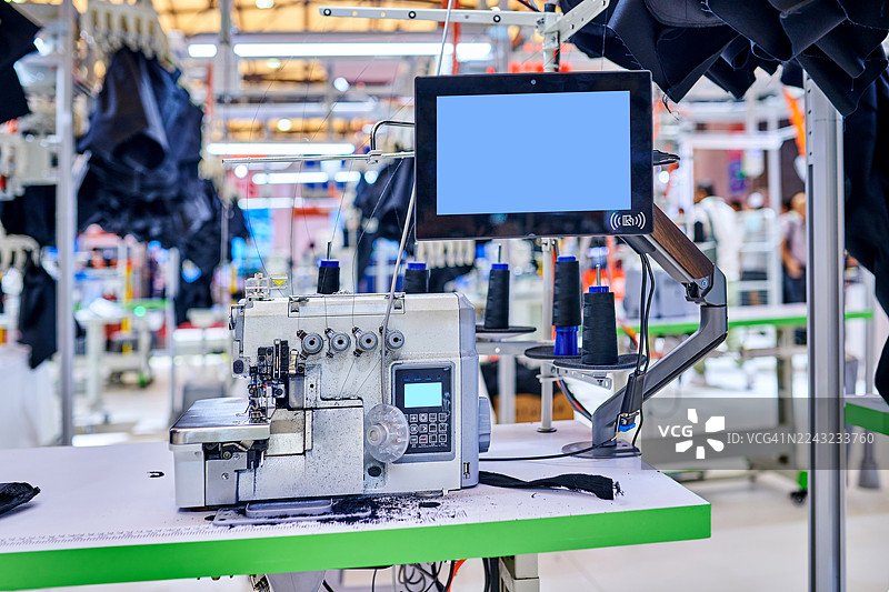 现代化服装厂车间图片素材