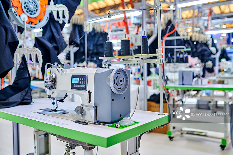 现代化服装厂车间图片素材