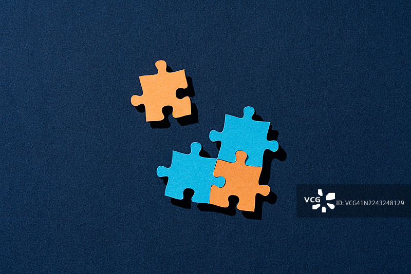 拼图的最后一块，纸艺图片素材