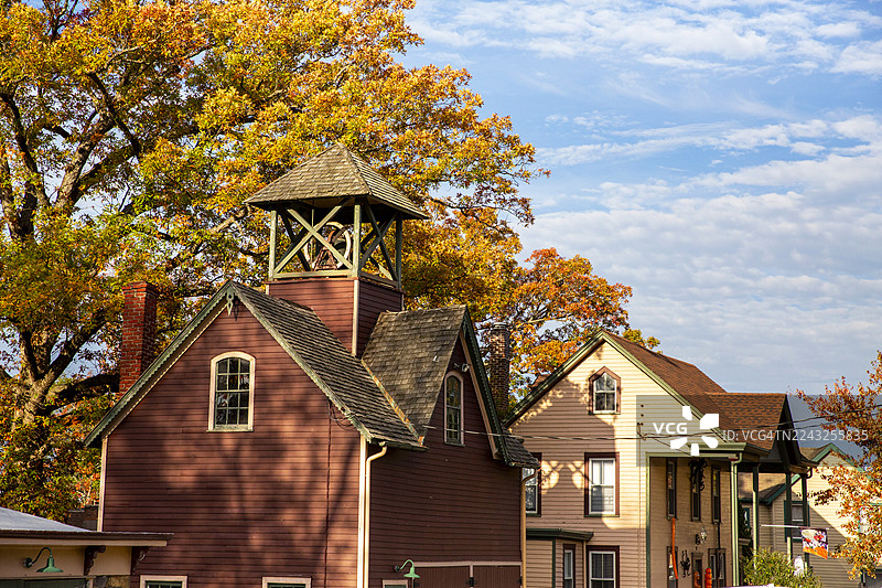 秋叶，秋季落叶，塔伯山历史区图片素材