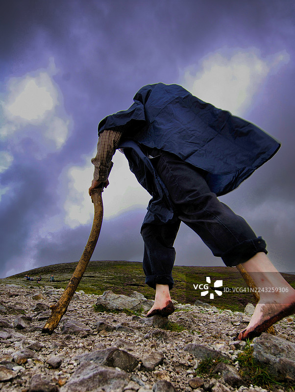 圣山克罗帕特里克，梅奥郡韦斯特波特，爱尔兰图片素材