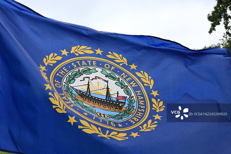 新罕布什尔州州旗图片素材