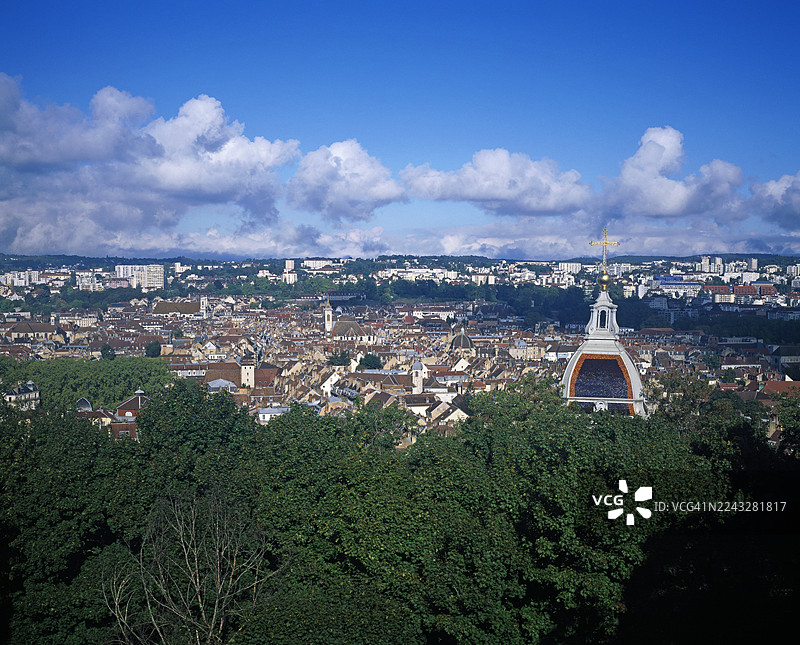 贝桑松天际线图片素材