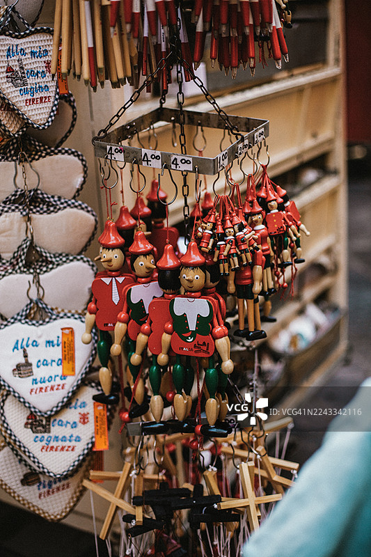 卡洛·科洛迪经典小说中的著名角色，木制匹诺曹玩偶图片素材