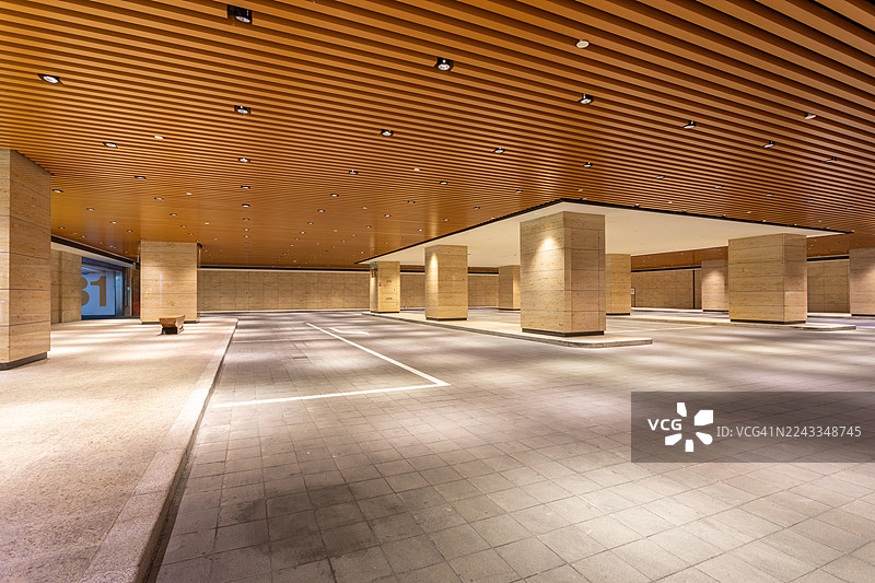 北京地下停车场图片素材