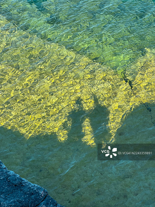 安大略省布鲁斯半岛的湖景图片素材