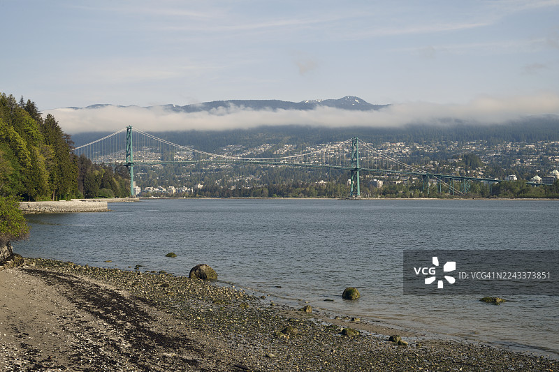 温哥华狮门大桥图片素材