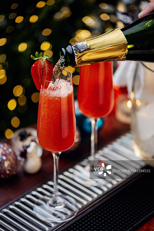 罗西尼鸡尾酒图片素材