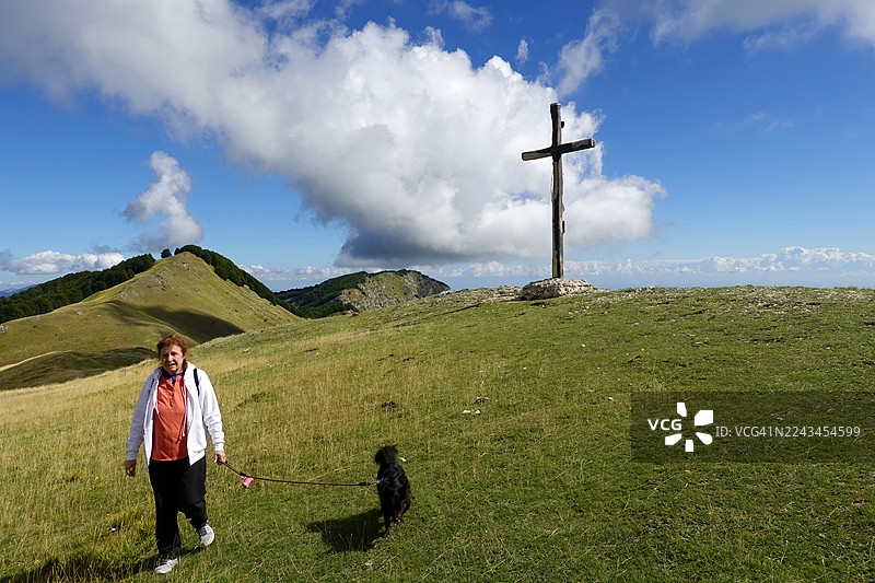 意大利大萨索山“湖泊山口”图片素材