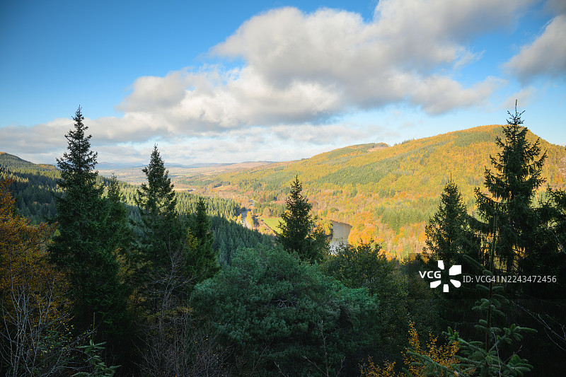 松果角观景点，珀斯郡图片素材