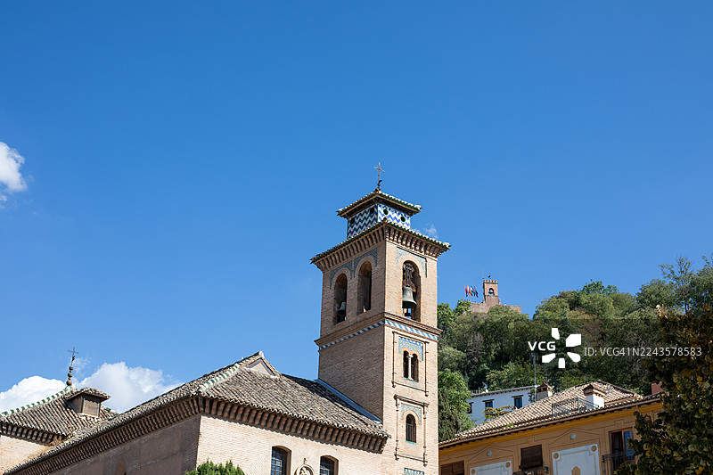 西班牙格拉纳达的历史建筑图片素材