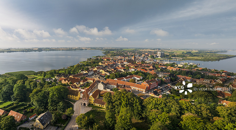 丹麦的斯泰格中世纪小镇图片素材