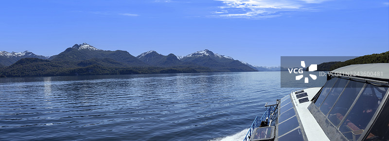 阿根廷，巴塔哥尼亚，维多利亚岛和肉桂树森林的风景图片素材